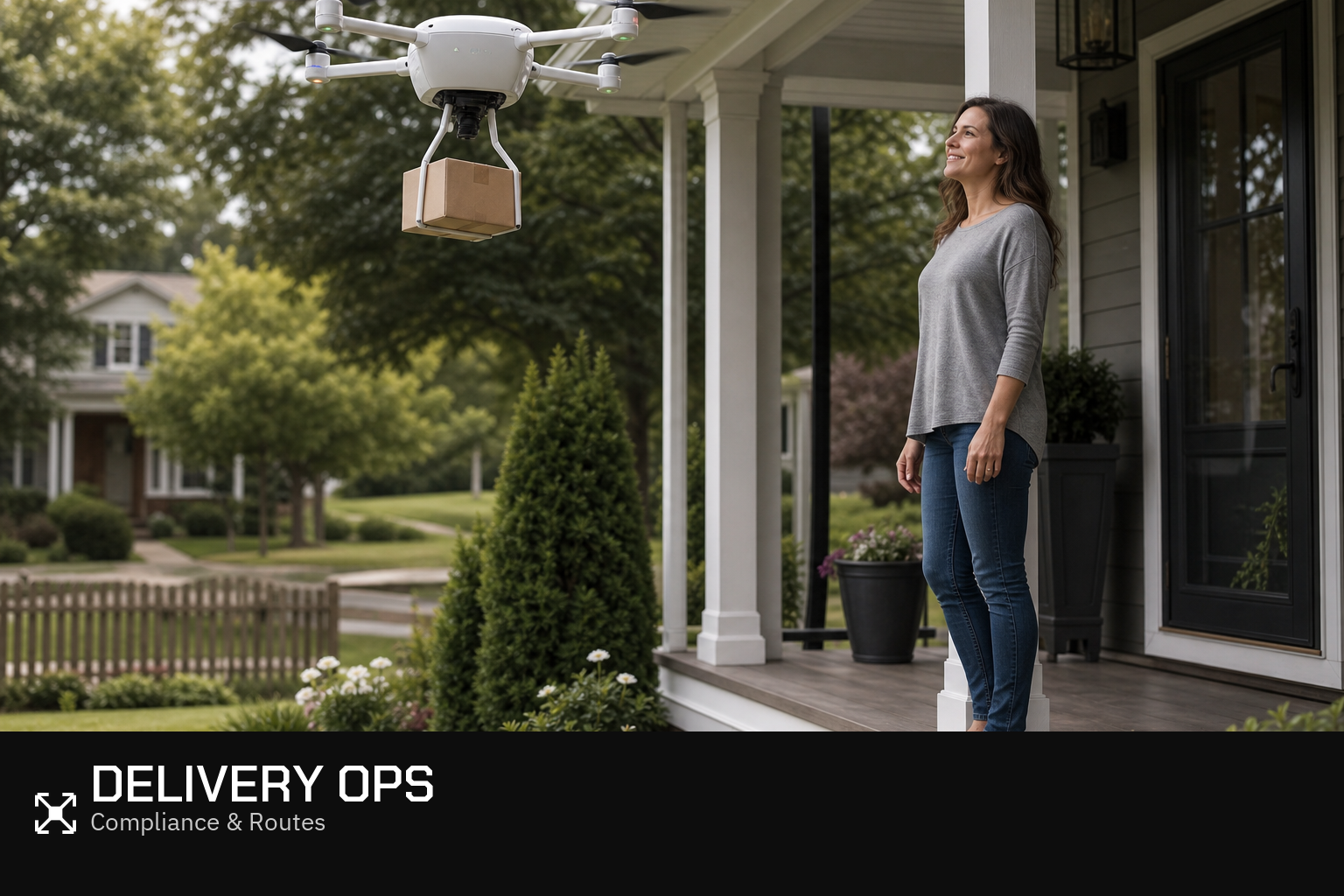 Residential drone delivery approach—BVLOS logistics and compliance careers